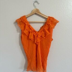 Carole Little 100% silk Y2K blouse